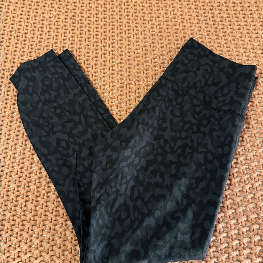 Lululemon Athletica Black Patterned Leggings